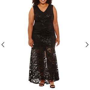 Blu Sage Plum Sequin Evening Gown NWT 22W